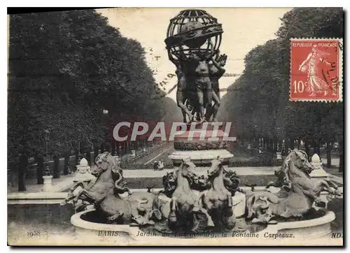 Ansichtskarte AK Paris Jardin du Luxembourg la Fontaine Carpeaux