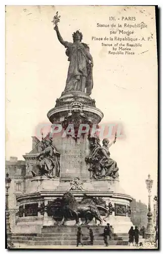 Ansichtskarte AK Paris Statue de la Republique par Morice