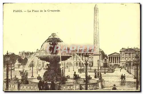 Cartes postales Paris La Place de la Concorde