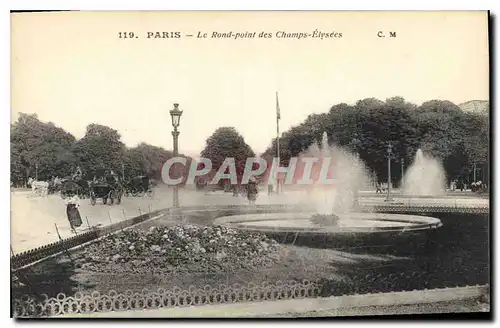 Ansichtskarte AK Paris Le Rond point des Champs Elysees