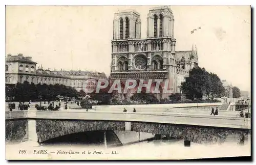 Ansichtskarte AK Paris Notre Dame et le Pont