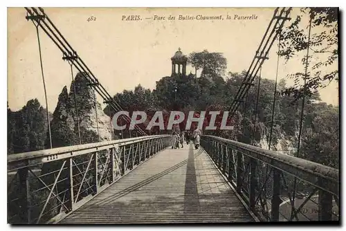 Ansichtskarte AK Paris Parc des Buttes Chaumont la Passerelle