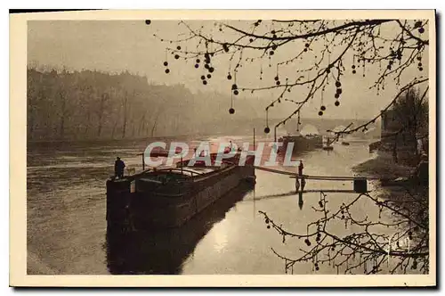 Ansichtskarte AK Paris Chalands sur la Seine