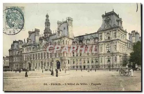 Ansichtskarte AK Paris L'Hotel de Ville Facade