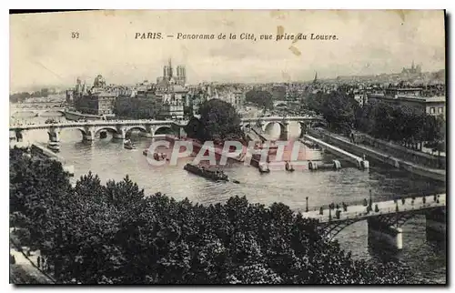 Ansichtskarte AK Paris Panorama de la Cite vue prise du Louvre