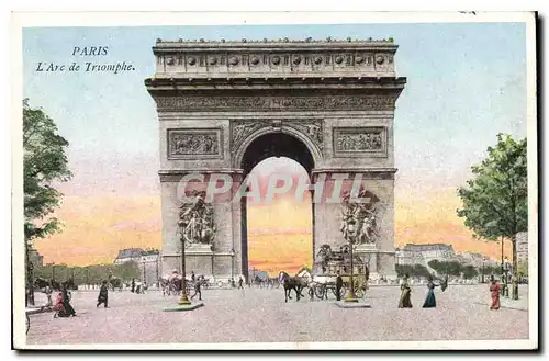 Cartes postales Paris L'Arc de Triomphe