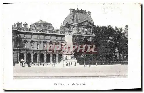 Ansichtskarte AK Paris Cour du Louvre