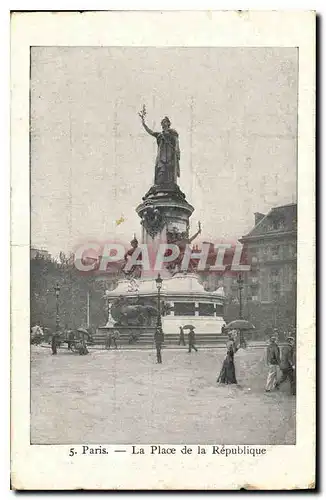 Cartes postales Paris La Place de la Republique