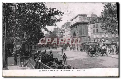 Ansichtskarte AK Paris Boulev Porte St Martin