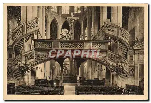 Cartes postales Paris Interieur de St Etienne du Mont