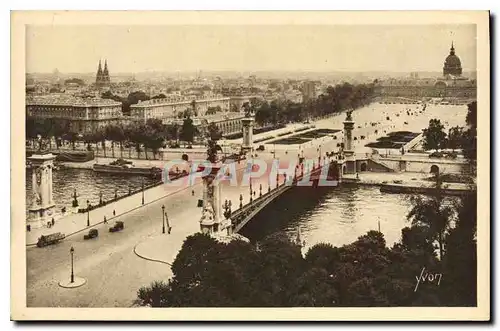 Cartes postales Paris Le Pont Alexandre III et l'Esplanade des Invalides