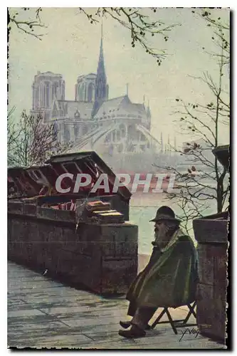 Cartes postales Paris L'Ancestre des Bouquinistes