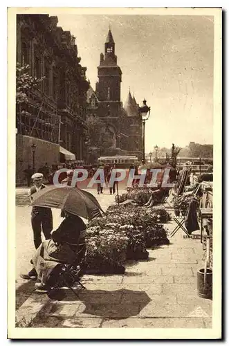 Cartes postales Vues de Paris Le Marche aux Fleurs Quai de la Cite