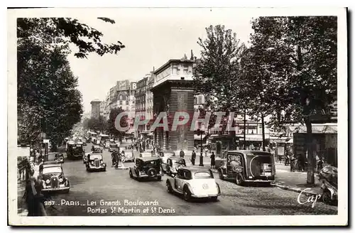 Cartes postales Paris Les Grands Boulevards Portes St Martin et St Denis St Raphael