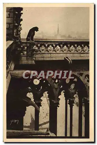 Cartes postales Paris Detail d'architecture de Notre Dame