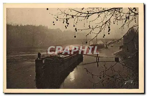 Ansichtskarte AK Paris Chalands sur la Seine