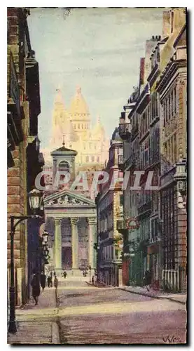 Ansichtskarte AK Paris Le Sacre Coeur vu de la rue Laffitte