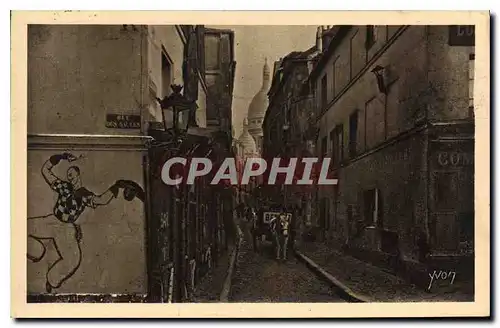 Cartes postales Paris Montmartre La Rue Saint Rustique