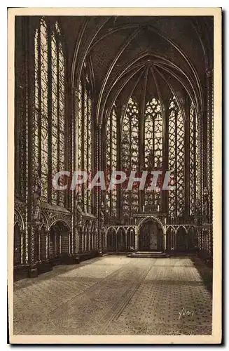 Cartes postales Paris Interieur de la Sainte Chapelle