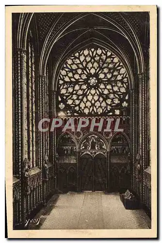 Cartes postales Paris Sainte Chapelle Grande Rose