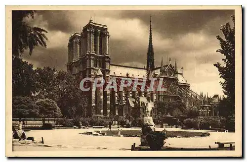 Ansichtskarte AK Paris Notre Dame vue du Square Rene