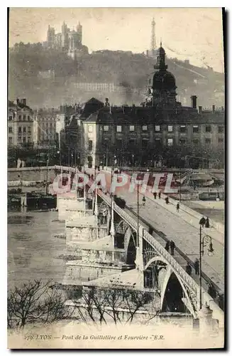 Ansichtskarte AK Lyon Pont de La Guillotiere et Fourviere