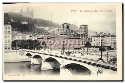 Cartes postales Lyon Pont Tilsitt et Coteau de Fourvieres