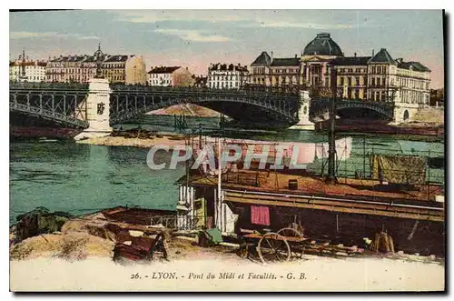 Cartes postales Lyon Pont du Midi et Facultes