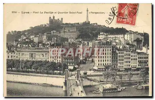 Ansichtskarte AK Lyon Pont La Feuillee et Quartier Saint Paul