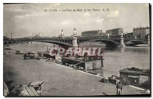 Ansichtskarte AK Lyon Le Pont du Midi et les Plates Bateau