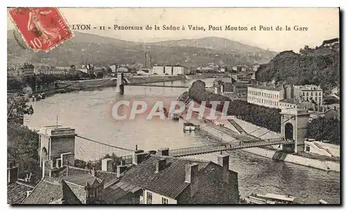 Ansichtskarte AK Lyon Panorama de la Saone a Vaise Pont Mouton et Pont de la Gare