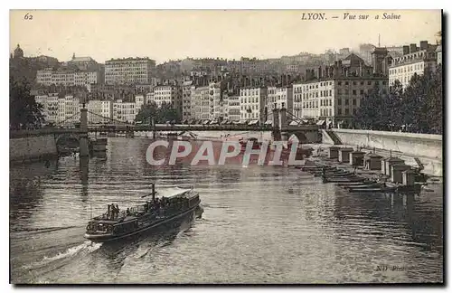 Cartes postales Lyon Vue sur a Saone