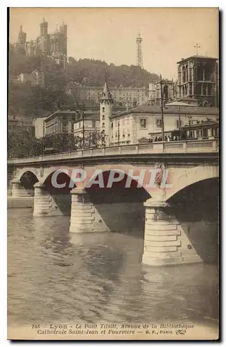 Ansichtskarte AK Lyon Le Pont Tilsitt Avenue de la Bibliotheque