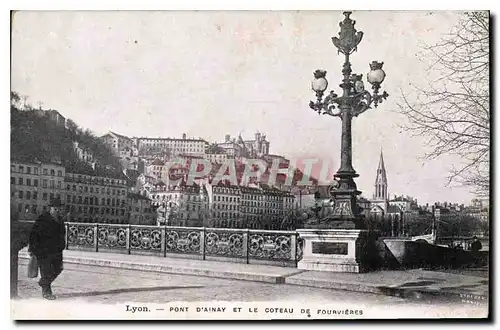 Cartes postales Lyon Pont d'Ainay et le Coteau de Fourvieres