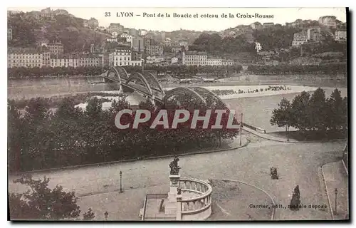 Cartes postales Lyon Pont de la Boucle et coteau de la Croix Rousse