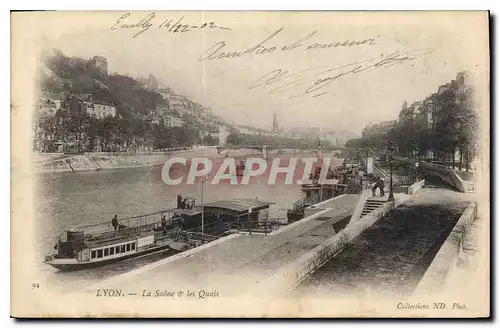 Ansichtskarte AK Lyon La Saone les Quais