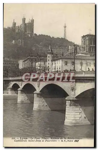 Ansichtskarte AK Lyon Le Pont Tilsitt Avenue de la Bibliotheque