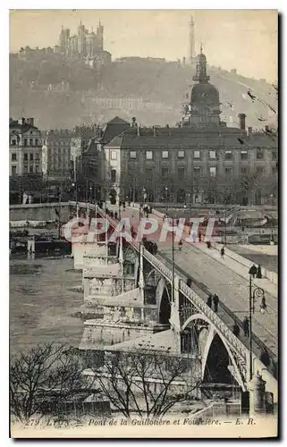 Cartes postales Lyon Pont de la Guillotiere et Fourviere