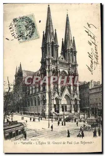 Cartes postales Marseille L'Eglise St Vincent de Paul Les Reformes