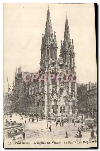 Cartes postales Marseille L'Eglise St Vincent de Paul Les Reformes