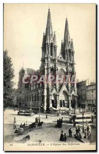 Cartes postales Marseille L'Eglise des Reformes