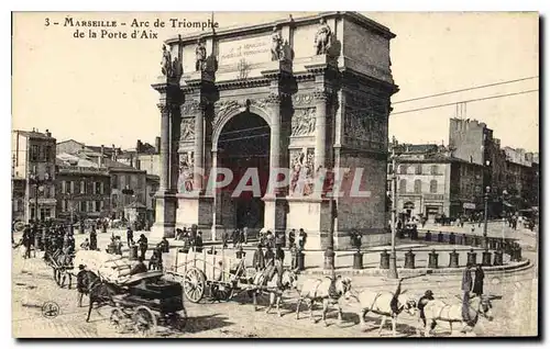 Cartes postales Marseille Arc de Triomphe de la Porte d'Aix