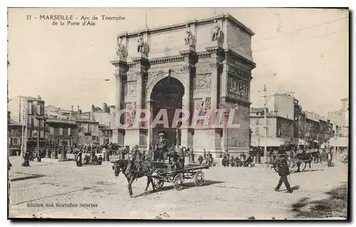 Ansichtskarte AK Marseille Arc de Triomphe de la Porte d'Aix