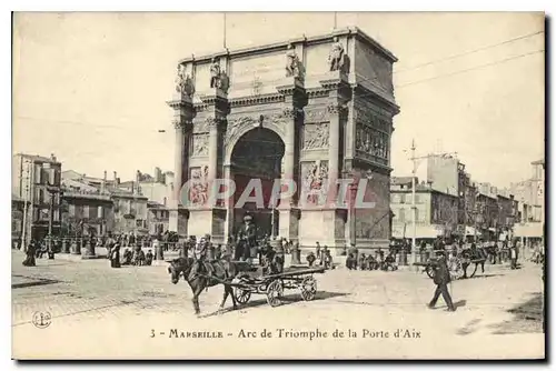 Ansichtskarte AK Marseille Arc de Triomphe de la Porte d'Aix