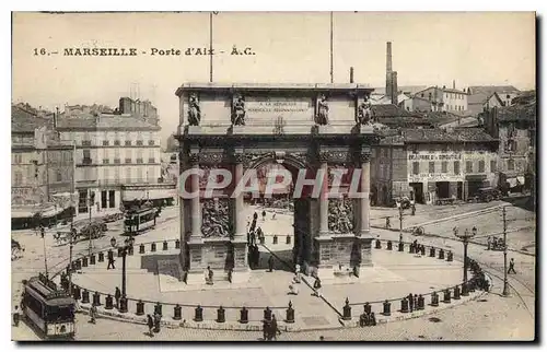 Cartes postales Marseille Porte d'Aix