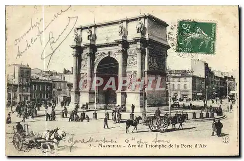 Ansichtskarte AK Marseille Arc de Triomphe de la Porte d'Aix