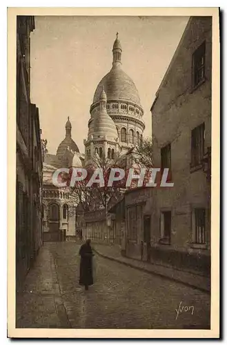 Ansichtskarte AK Paris Montmartre La Basilique vue de la Rue du Chevalier de la Barre