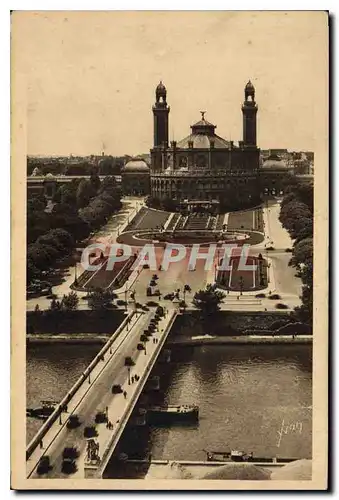 Ansichtskarte AK Paris Le Pont d'lena et le Palais du Trocadero vus de la Tour Eiffel