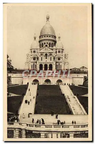 Ansichtskarte AK Paris Le Sacre Coeur de Montmartre et l'Escalier Monumental