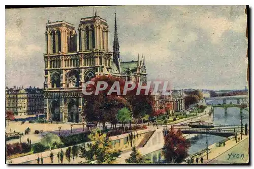 Ansichtskarte AK Paris Notre Dame de Paris Vue generale